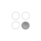 Set of 3 gaskets and 1 filter holder for 2-cup model