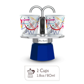 Mini Moka Pot Espresso Gift Set | Italian Coffee Maker with Cups