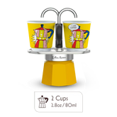 Mini Moka Pot Espresso Gift Set | Italian Coffee Maker with Cups