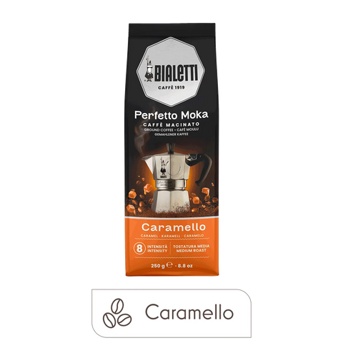 Bialetti Perfetto Moka Caramel Ground Coffee, 8.8 oz