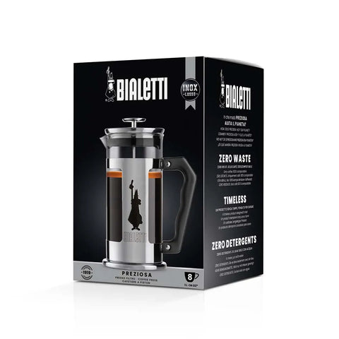 Bialetti Preziosa French Press 8 Cup – Coffee & Tea Maker