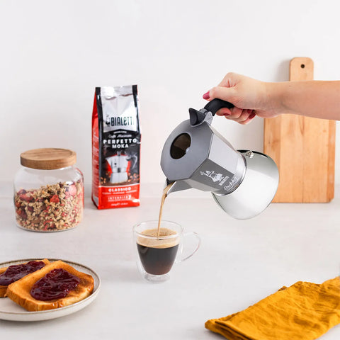 Brikka Induction Moka Pot Crema-Rich Stovetop Espresso & Italian Coffee Maker