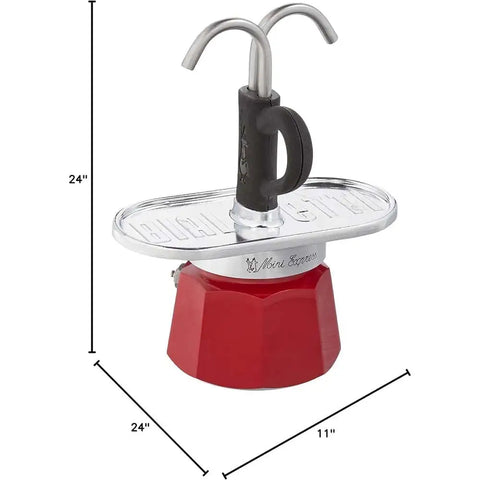 Mini Moka Pot Espresso Gift Set | Italian Coffee Maker with Cups