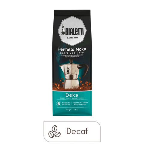 Bialetti Perfetto Moka Decaf Ground Coffee, 8.8 oz