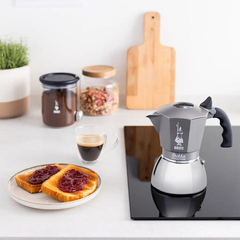 Brikka Induction Moka Pot Crema-Rich Stovetop Espresso & Italian Coffee Maker