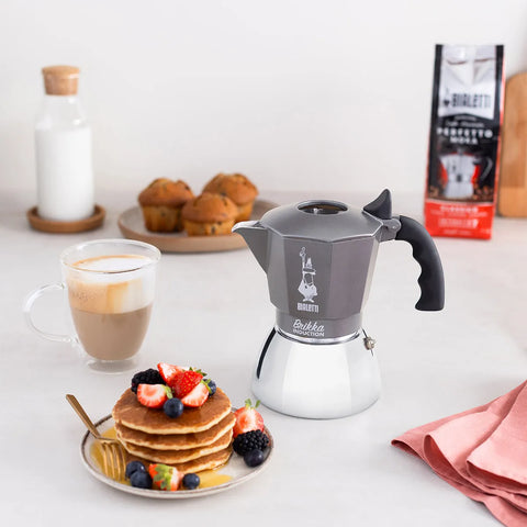 Brikka Induction Moka Pot Crema-Rich Stovetop Espresso & Italian Coffee Maker
