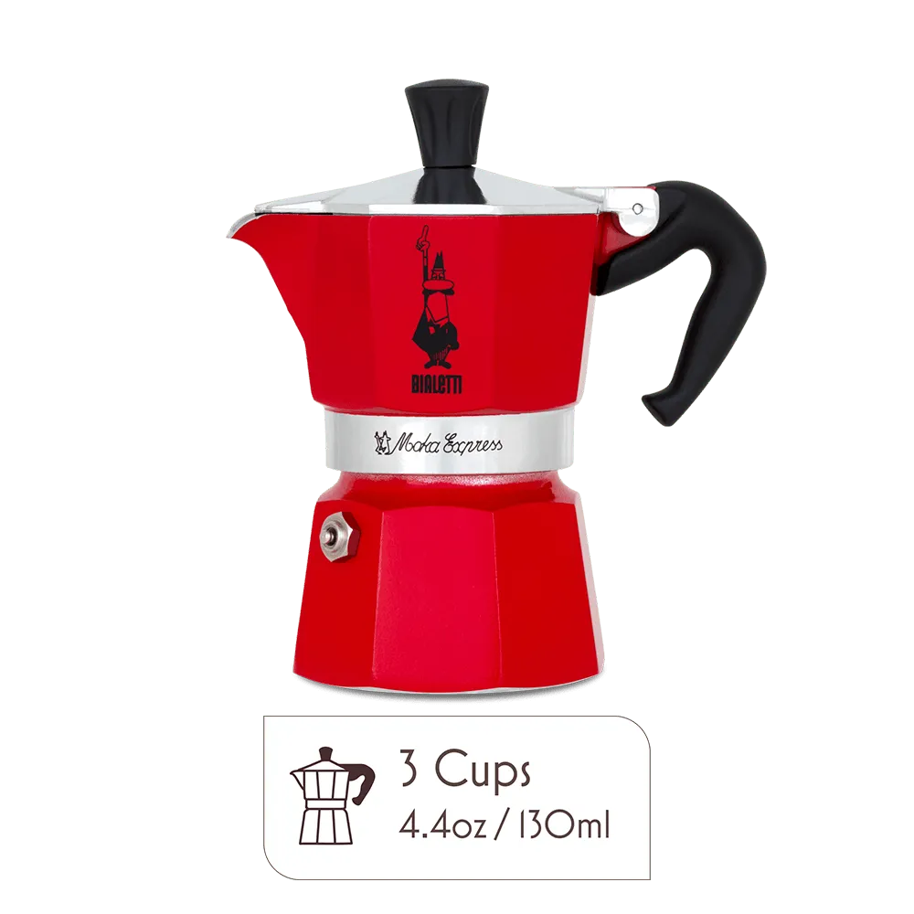 Bialetti Moka Pot 3 Espresso Cup – Italian Stovetop Espresso Maker