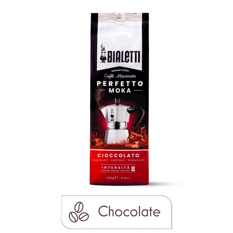 Bialetti Perfetto Moka Chocolate Ground Coffee, 8.8 oz