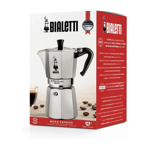 Iconic Moka Pot Italian Coffee & Stovetop Espresso Maker - 18 Cups