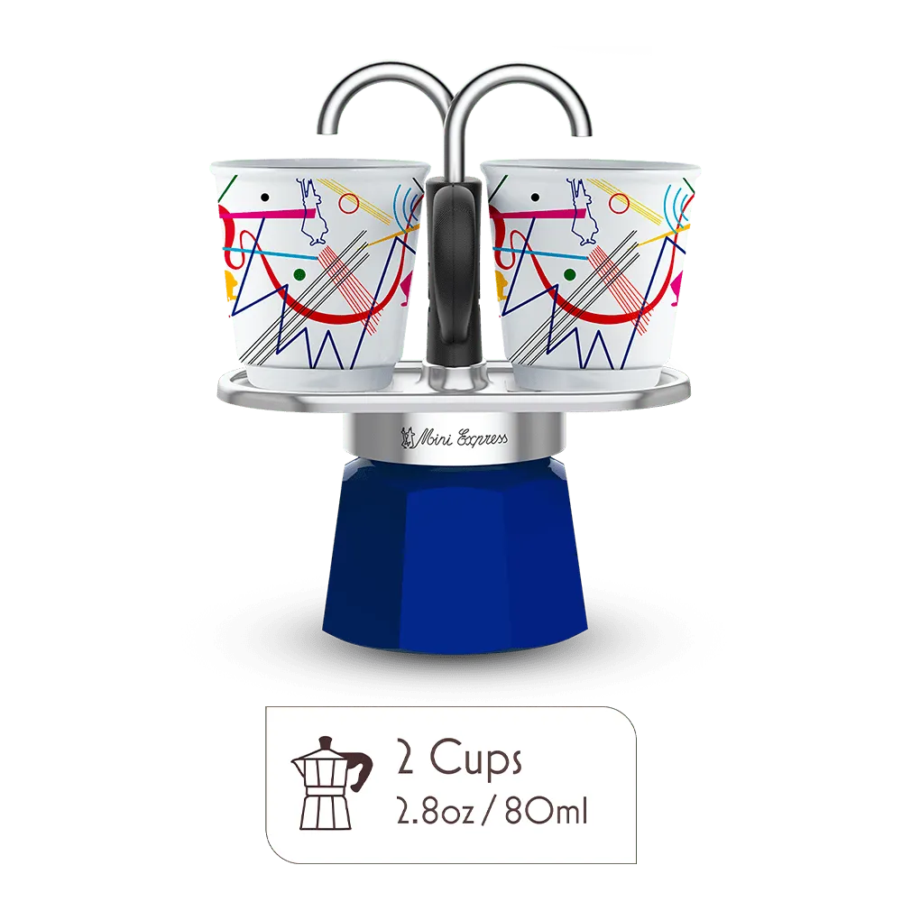 Mini Moka Pot Espresso Gift Set | Italian Coffee Maker with Cups