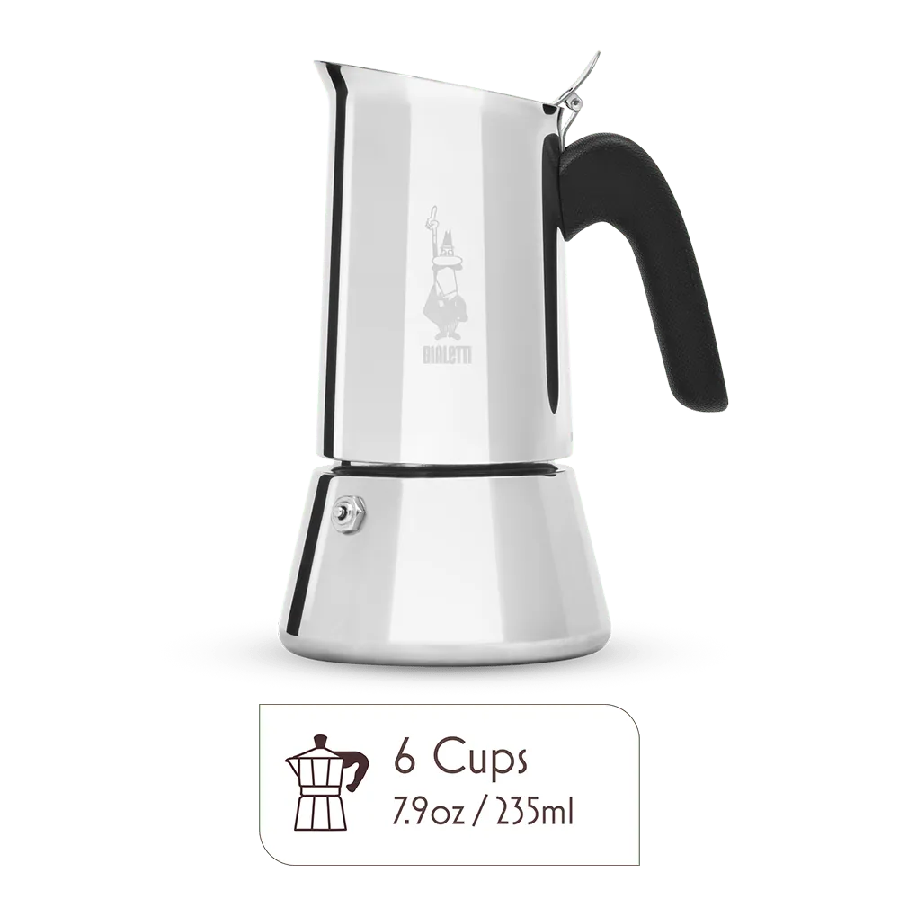 Bialetti Venus Stainless Steel Moka Pot – Stovetop Espresso Maker
