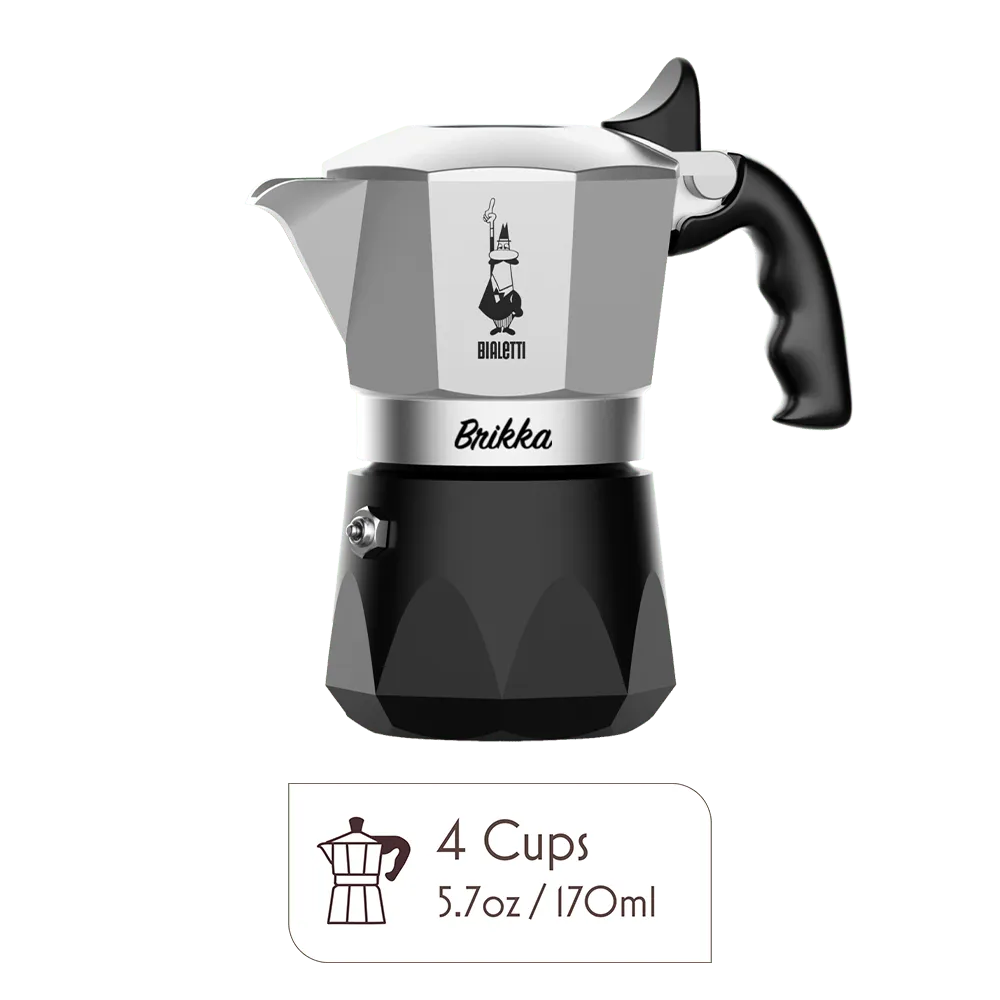 Bialetti Brikka Moka Pot – Crema-Rich Stovetop Espresso Maker