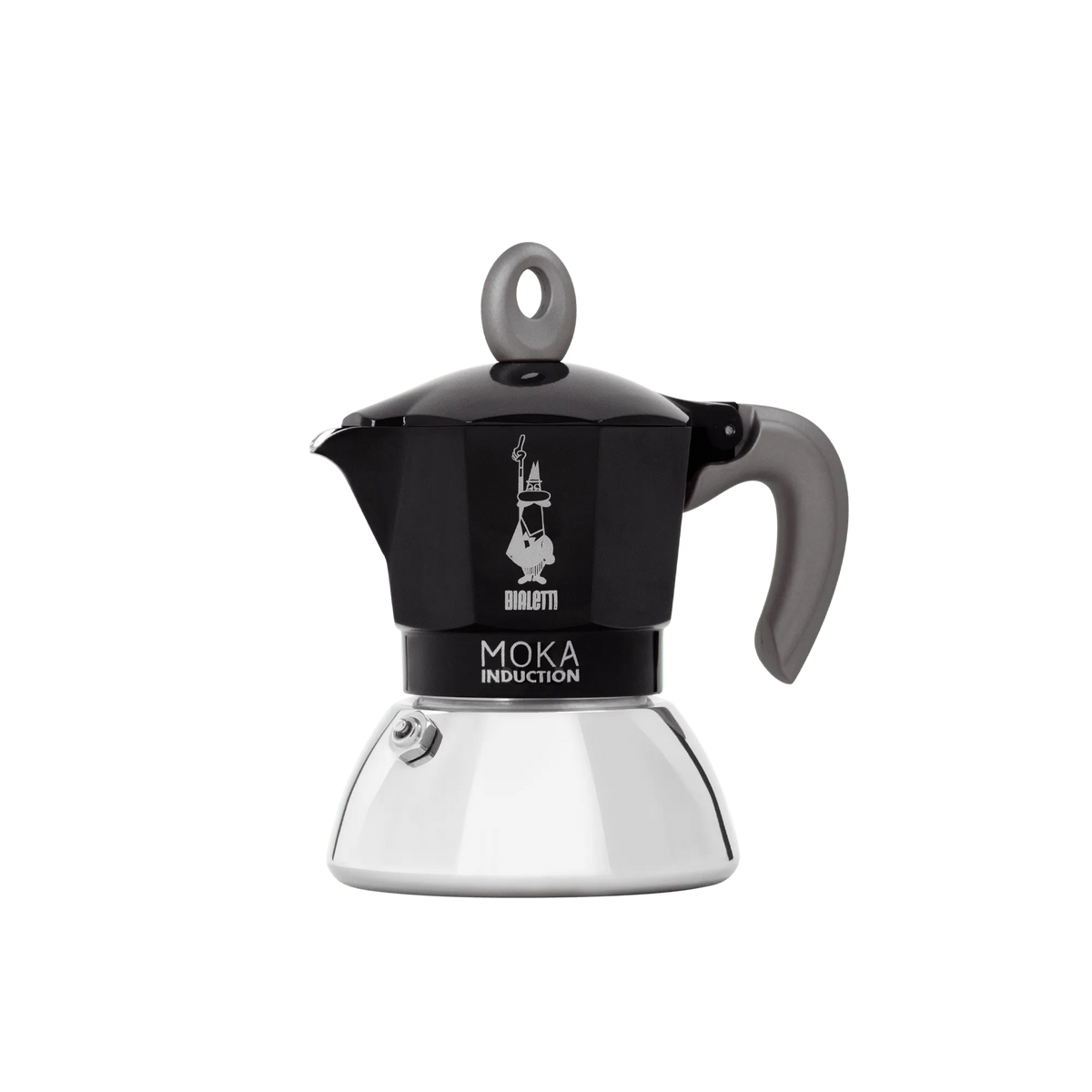 Bialetti Moka Induction Black 2 Espresso Cup, Black – Italian Stovetop Espresso Maker